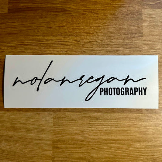 "Nolan Regan Photography" logo sticker