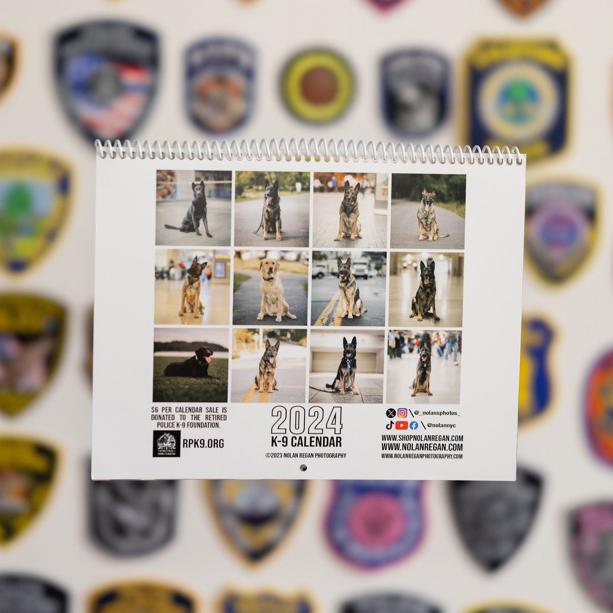 2024 Nolan Regan Photography Police K9 Calendar